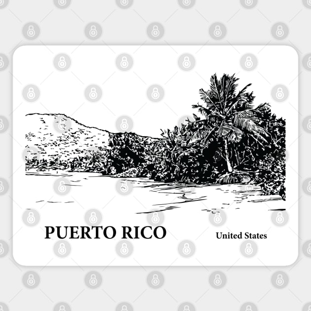 Puerto Rico Magnet by Lakeric